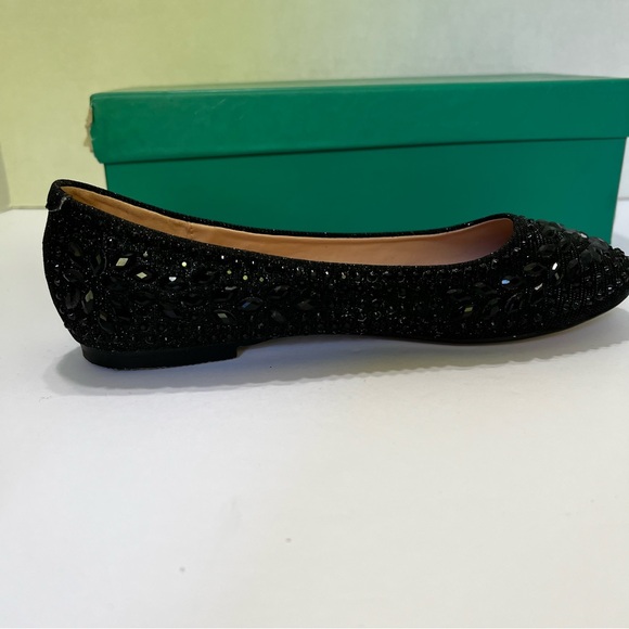 NEW! Womens‎ Lauren Lorraine Becky Black Jeweled Slip on Ballet Flats Size 5.5 main image 9